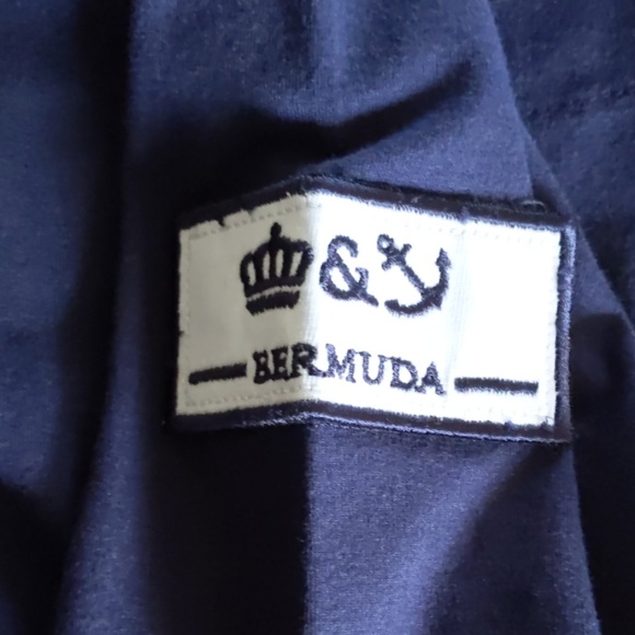 Crown and Anchor Navy button shirt dress/tunic - Picture 2 of 7